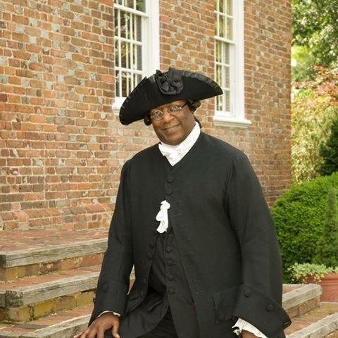 james cameron, a black man, dressed in 18th century Victorian clothes