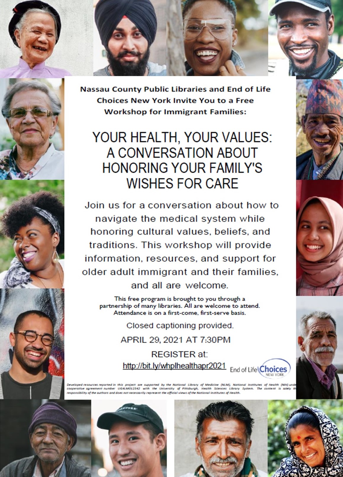 Event Flyer for Your Health, Your Values