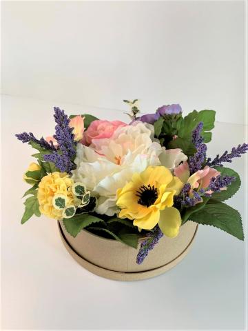 homemade floral centerpiece