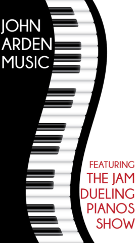 John Arden Music business logo featuring a curved piano