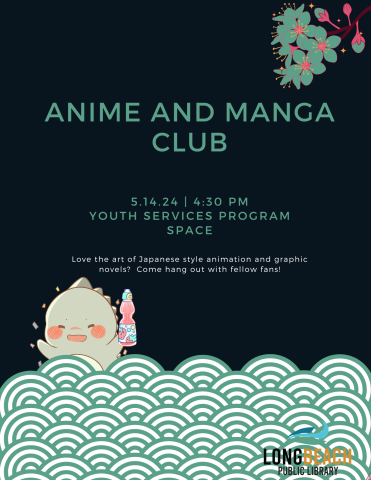 Poster advertising the Anime and Manga club