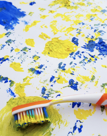 Toothbrush Painting