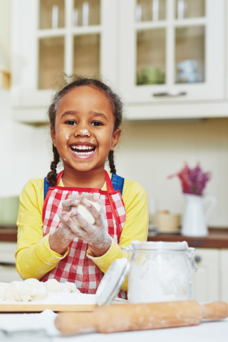 Kid baking 