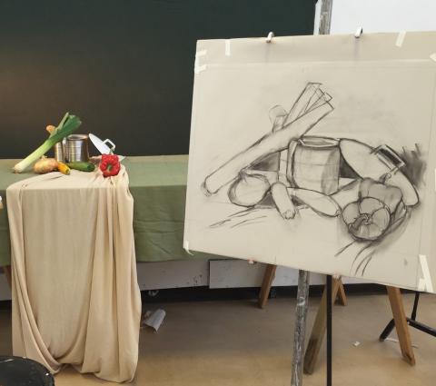 drawing class sample sketch