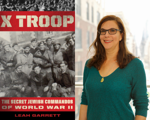 Cover of X Troop along with author photo of Leah Garrett