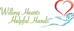 outline of hand holding a drawn heart